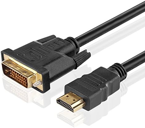 TNP מהירות גבוהה HDMI ל- DVI כבל מתאם - HDMI דו כיווני ל- DVI ו- DVI לממיר HDMI זכר למחבר זכר חוט תיל תומך ב- HD