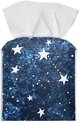 כיסויי קופסאות רקמות כוכבים של Suhoaziia Galaxy, מחזיק קופסת רקמות PU מסוג מסוגנן למסעדה ביתית רקמות פנים לרקמות