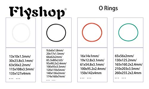 FlyShop 10 PCS צלול טבעות איטום סיליקון לבן ברור O אטם טבעת 0.63 OD 0.35 ID 0.14 רוחב