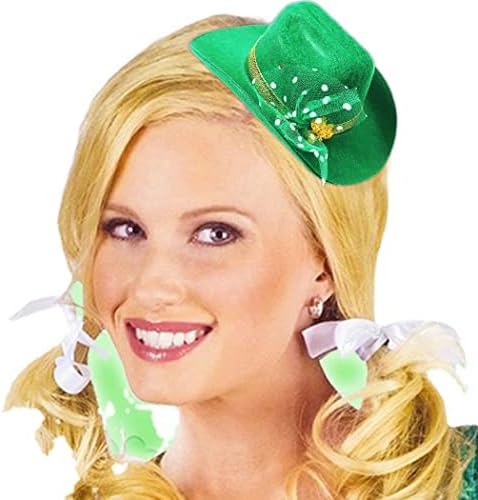 ברטוסי סנט פטריק יום נצנצים כובע חמוד אירי מגבעת להקת סנט פטריק יום שיער אביזרי עבור אירי מסיבת בנות