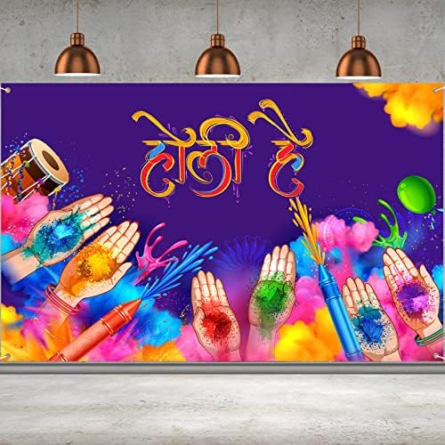 שמח הולי תא צילום רקע ההינדית צילום בית קיר רקע קישוט צבעוני הולי קישוטי רקע הודי צבע מתיז קישוטי גרפיטי סגנון
