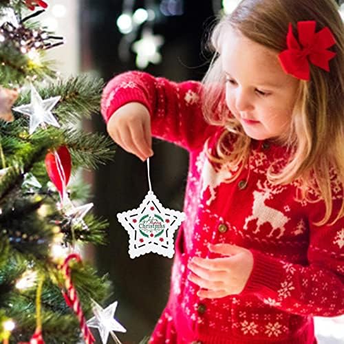 קישוטי גרלנד חרוזים דלת עץ חג המולד תלויה עץ חג המולד יצירתי תליון עץ חג המולד אהבה קישוטים לחג המולד