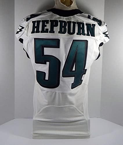 2014 Philadelpia Eagles Brandon Hepburn 54 משחק הונפק White Jersey 44 DP28583 - משחק NFL לא חתום משומש