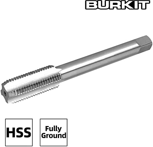 Burkit 7/16 -16 Un Thread Lap יד ימין, HSS 7/16 x 16 ברז מכונה מחורץ ישר