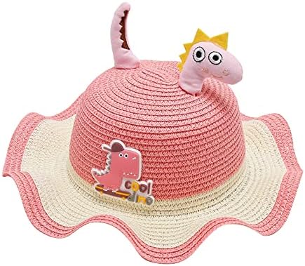ילדים מתכוונן סנטר רצועת שמש כובעי קיץ אביב שמש כובע חמוד קריקטורה חיצוני חוף דלי כובע יילוד שמלה
