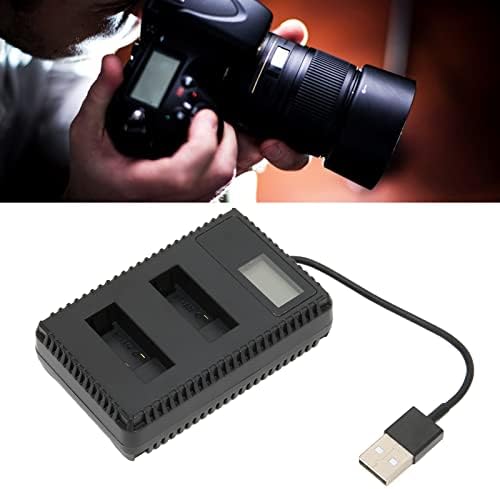 שומר USB כפול, הגנת בטיחות מקצועית מטען סוללות מצלמה כפולה חכם לסוללת מצלמה AHDBT -501