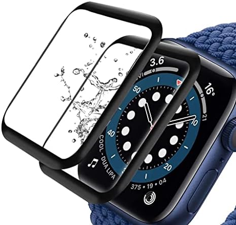 WZSON Apple Watch Series 8/7 מגן מסך 41 ממ עם כלי יישור 3D כיסוי מסך מלא כיסוי אנטי-סקרט עמיד למים HD מגן