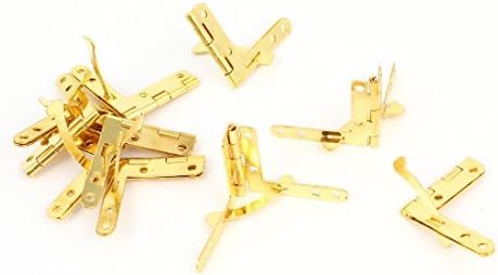AEXIT 10 PCS בגדים תלויים זהב צליל זהב מתקפל ארון סיבוב ארון חלון מגירת שער שער דלת פינת פינון ציד חומרה 3.5 סמ.