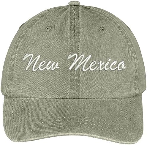 טרנדי הלבשה חנות ניו מקסיקו המדינה רקום נמוך פרופיל מתכוונן כותנה כובע
