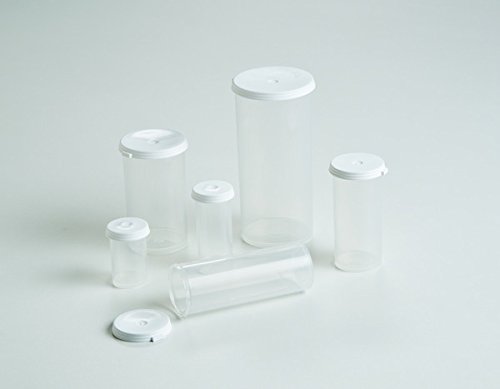 Caplugs QCVV120ASMQ2 בקבוקונים, פלסטיק, גודל בקבוקון 12 , fl. Oz. 1.5, CVV-120, לבן