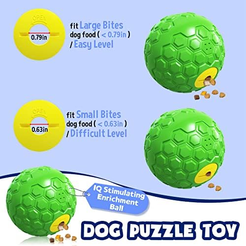 טווינקופט כלבים פאזל צעצועים לצחקק כדור כלב טפלו בצעצועים המפזרים צעצועים, כדור פאזל העשרה לגזע בינוני גדול, ומעורר מנת