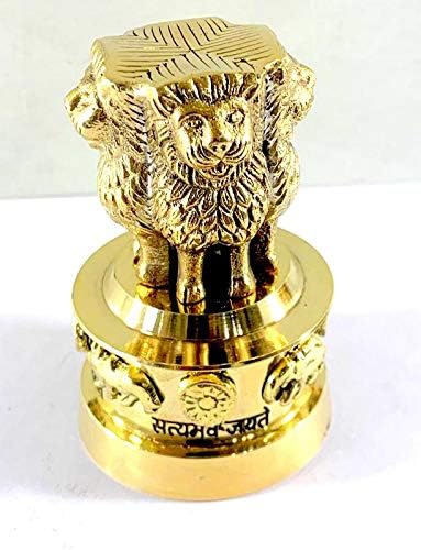 רובין מייצא וינטג 'ייחודי פליז פליז אשוק סמל סמל הודו המסמל כוח, אומץ, גאווה וביטחון
