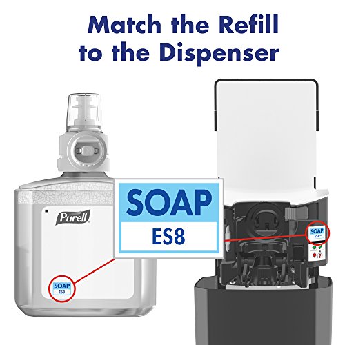 מתקן סבון אוטומטי של Purell ES8, גרפיט, עבור 1200 מל Purell ES8 מילוי סבון בריא - 7734-01 - מיוצר על ידי Gojo, Inc.