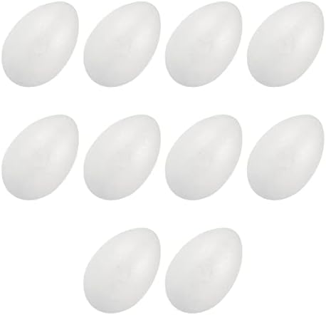 Vicasky DIY ביצה ציור קישוטי ביצה לבנה של פסחא ציור ביצה 10 יחידות ביצים דקורטיביות גן ילדים ביצי קצף DIY מפלגת DIY מעטרת
