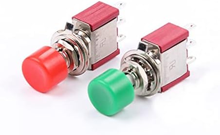 סקראובי 5 יחידות AC 2A/250V 5A/120V 3 PIN SPDT SPDT כפתור לחצן כפתור לחצן מתג 1 NO 1 NC