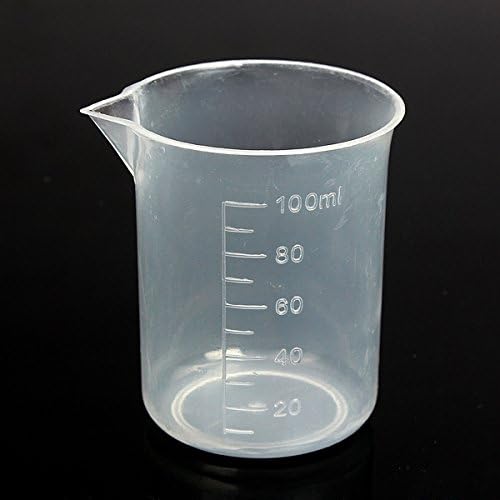4 יחידות מעבדה מטבח מבחן פלסטיק כוס מדידת כוס
