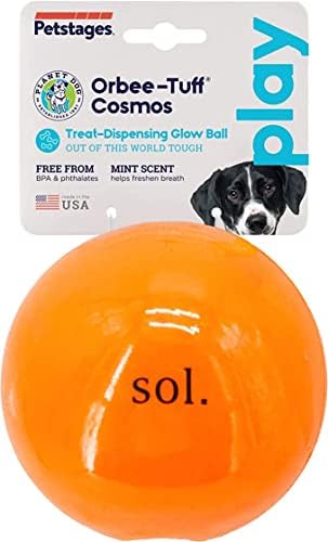 צעצוע כלב כדור שמש, 5 אינץ ', כתום