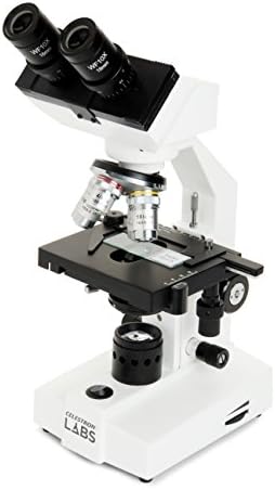 סלסטרון-מעבדות סלסטרון-מיקרוסקופ תרכובת ראש משקפת-הגדלה 40-2000X-שלב מכני מתכוונן-כולל 2 עיניות ו -10 מגלשות מוכנות