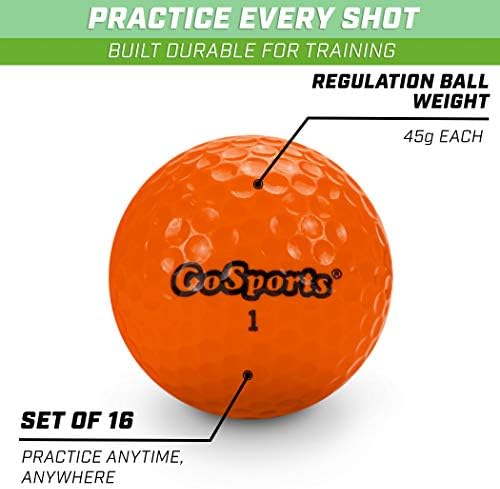 GOSPORTS כדורי גולף כל המטרה למשחק או לתרגול - בחר 16 או 32 חבילות עם תיק תיק