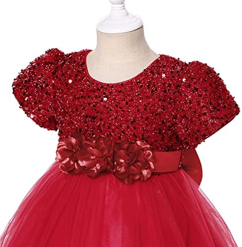 AGQT פעוט בנות נייט טוטו שמלת בנות ללא שרוולים שמלת נסיכה בגודל 6M-4T