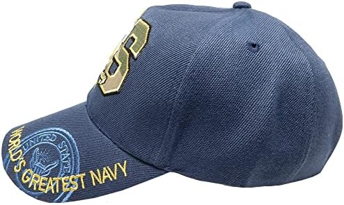 רקום חיל הים כחול ארהב חיל הים עוגן סמל צל 1775 בייסבול סגנון כובע כובע