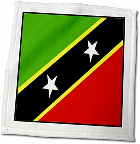 כפתורי דגל עולמי פלורן עולמי - תמונה של כפתור דגל Saint Kitts N Nevis - מגבות