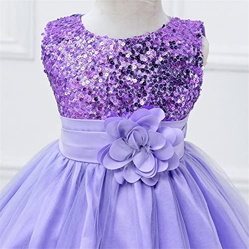 לבוש הרשמי עבור בנות בגדי ילדים בנות אופנה נצנצים רשת פלאפי חצאית גדול ילדי נסיכת פרח שמלה