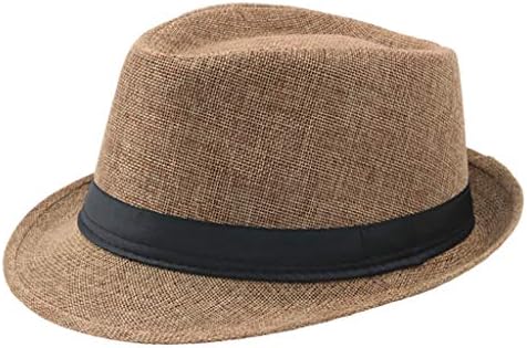 כובע פדורה פדורה קלאסי של יוניסקס קלאס לגברים פנמה כובע קיץ מזדמן חוף קצרים שוליים פדורס פדורס קאובוי שמש כובע