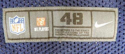 2018 דאלאס קאובויס נוח בראון 85 משחק הונפק על חיל הים ג'רזי C T 48 22 - משחק NFL לא חתום משומש