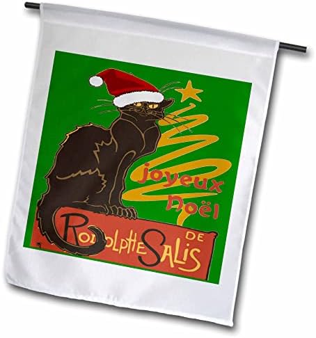 3drose joyeux noel le chat noir עם עץ מוזהב מסוגנן - דגלים