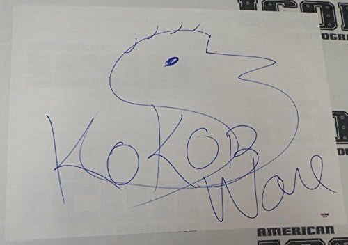 Koko B Ware חתום 18x24 צייר יד סקיצה PSA/DNA WWE Pro Alloggl