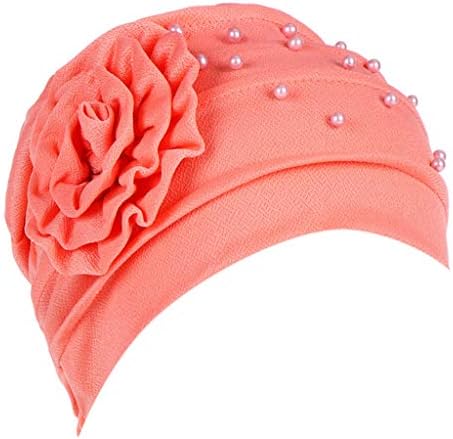 נשים של כפת הכימותרפיה כובעי מוצק צבע פרח טורבן ראש כורכת אלסטי בציר קומפי למתוח שיער מכסה גולגולת כובעים