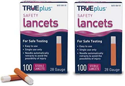 TRUEPLUS® LANCETS בטיחותי - 25 CT