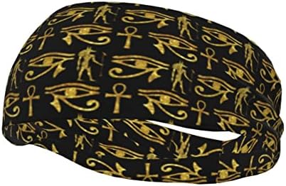 יוניסקס אימון צמידים עתיק מצרי אנק זהב רב תכליתי ספורט סרטי זיעת גברים של ביצועים סרט
