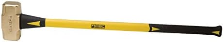 פטיש פליז איי-בי-סי עם ידית פיברגלס בגודל 33 אינץ', 8 פאונד, צהוב