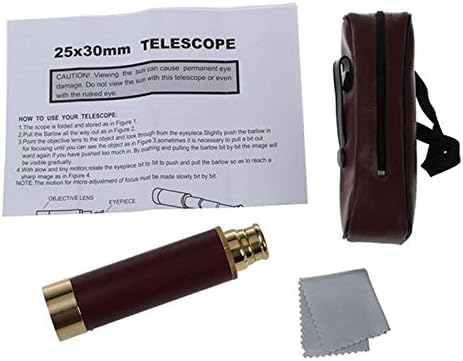 טלסקופ,משקפת, למתחילים טלסקופ, קטן טלסקופ פליז רטרו מיני כיס משקפת טלסקופ נייד מתקפל קפטן