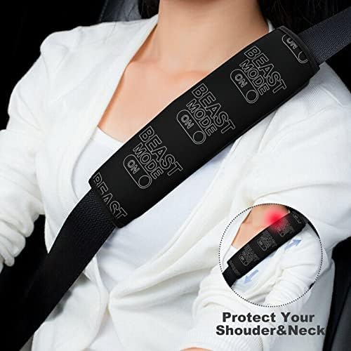 מצב חיה על כיסוי חגורת בטיחות מכונית רפידות חגורת בטיחות חמודות רצועות מושב נוחות כריות כתפיים