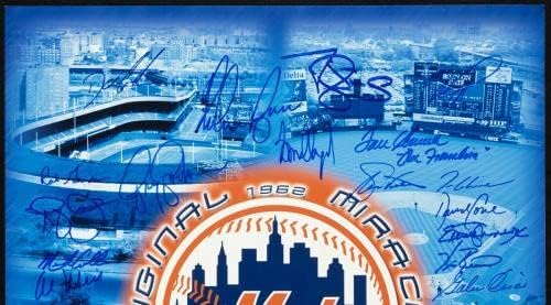 אגדות ניו יורק מטס חתמו על 16x20 תמונה 50 סיגס! נולן ראיין וטום סיבר JSA - תמונות MLB עם חתימה