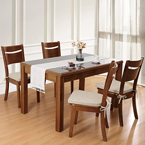 כריות כסא אוכל של שינווה סט של 4 כריות מושב מטבח בצורת U לכסאות ללא החלקה של כריות כיסא מרופדות בקצף עם צפיפות גבוהה עם