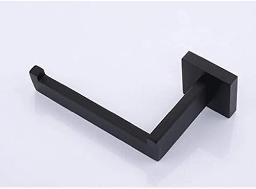 SXNBH נייר טואלט בעל טואלט מפלדה ללא גליל יחיד לגלגל טואלט קיר מחזיק קיר, שחור