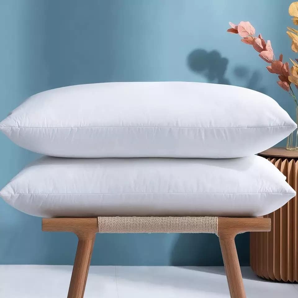 מיטת פנפוף כריות בגודל קינג סט של 4 לשינה - 20x36 - כרית מלון קירור עם מילוי חלופי רך מטה רך, גב, בקיבה או