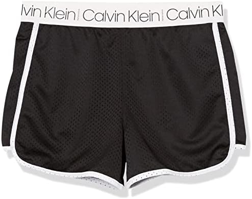 קלווין קליין בנות ביצועים למשוך על רשת ספורט מכנסיים קצרים