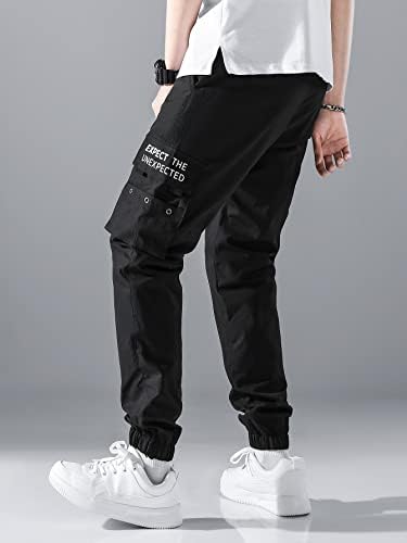 מכנסי מטען של מכנסי מטען לגברים מכנסי טרנינג מכנסיים מכנסי רחוב מזדמנים