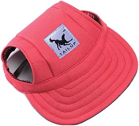 SLAKKENREIS קטן כובע קיץ כובע קיץ כלב בייסבול כובע כובע כלבלב כובע חיות מחמד חיצוני אדום X-TARGE