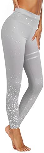 מכנסי יוגה מרופדים של מיאשוי עם כיסי צד נשים אימון הדפס ספורט חותלות כושר יוגה יוגה מכנסיים