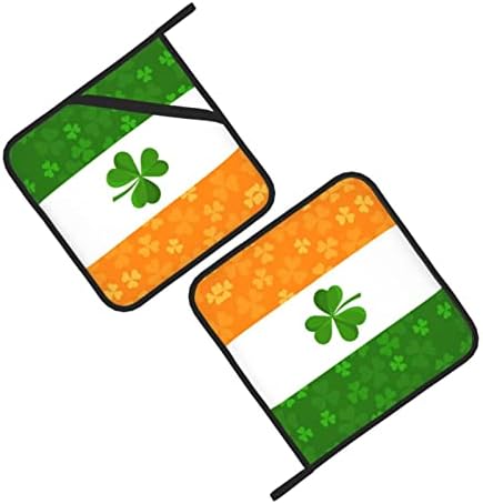 דגל אירי ריבועי ריבוע מבודד כרית-8x8 אינץ 'בידוד ועמיד חם.