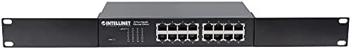 Intellinet 16 פורט Gigabit Ethernet מתג - 10/100/1000 מגהביט לשנייה - מחשב שולחן עבודה ברשת רשת אינטרנט מפצל