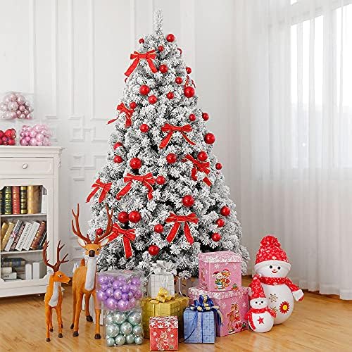 Youbtq 7.5ft PVC נוהר נוהר עץ חג המולד עץ חג המולד אוטומטי מבנה עץ עץ עץ אורן חג המולד פרימיום לבית, משרד,
