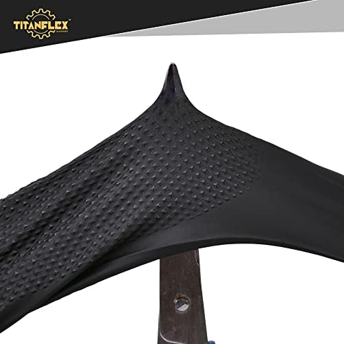 Titanflex Thor Grip Heavy Duty כפפות ניטריל תעשייתיות שחורות עם מרקם יהלום מוגבה, 8 מייל, טקס חינם, 100-ct תיבה