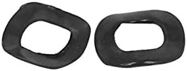 AEXIT 100 יחידות כביסה שחורה מתכת גלי גלי גלי מכבשי קפיץ 4 ממ x 8 ממ כביסה שטוחה x 0.3 ממ